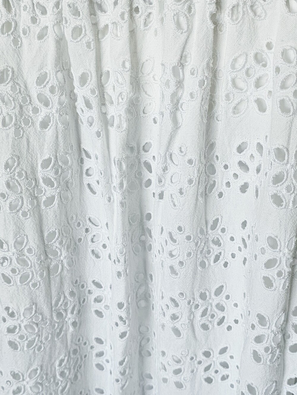 J. Crew Linen-blend White Side-slit Eyelet Maxi Skirt - Women - Picture 4 of 8